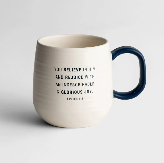 Artisan Ceramic Mug, Believe