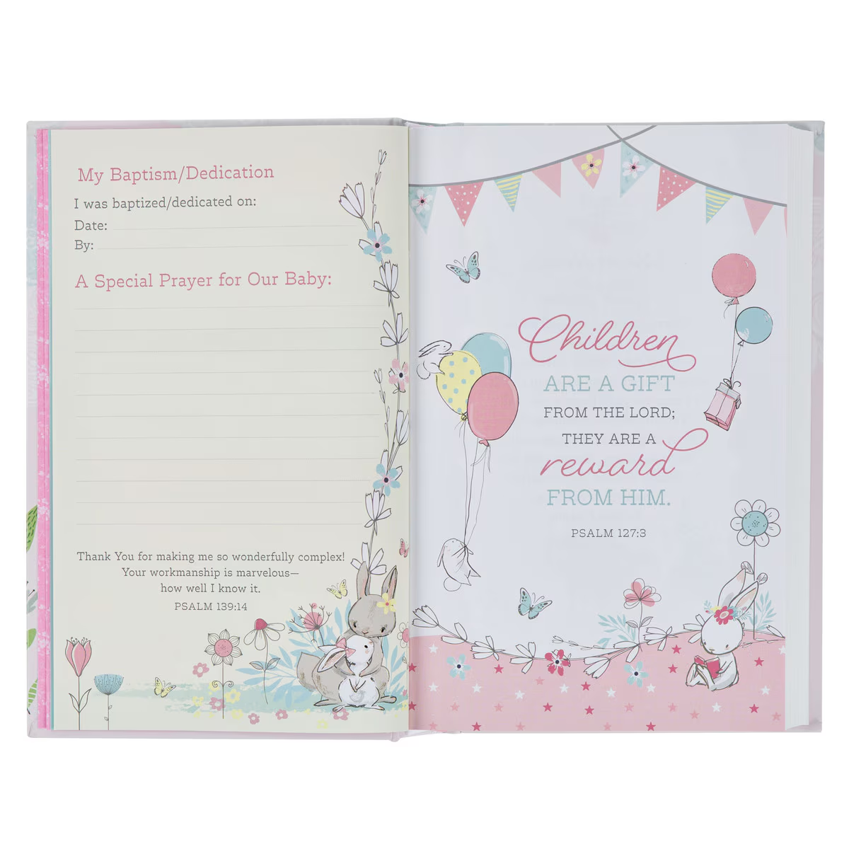 NLT Keepsake Bible for Girls, Blush Pink, Hardcover