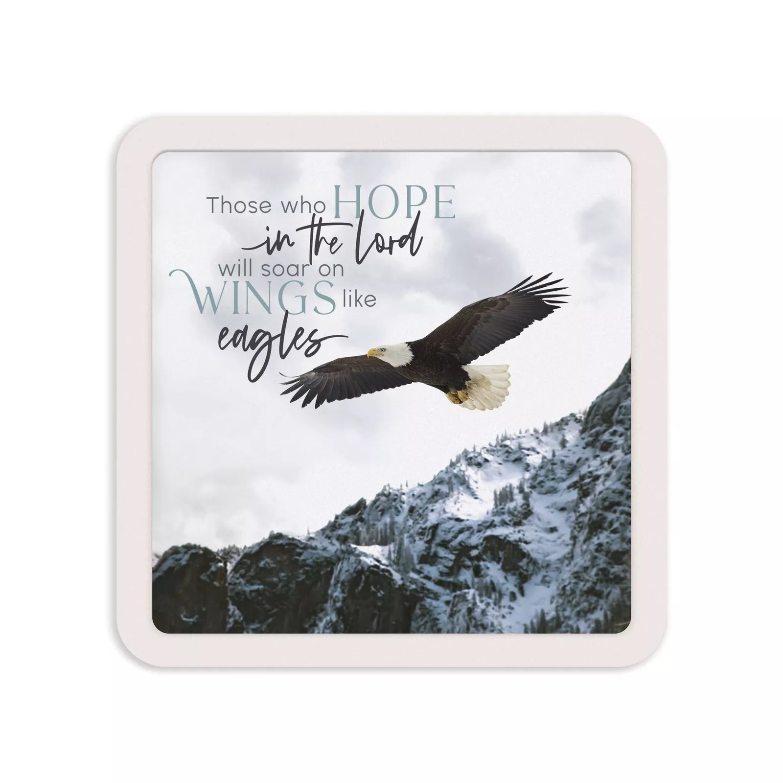 Mini Ceramic Sign, Those Who Hope In The Lord Will Soar