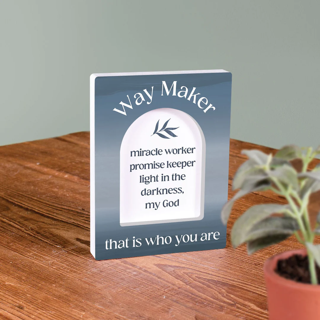 RockOnline.sg | Tabletop Block Décor Waymaker — Rock Gifts & Book Centre