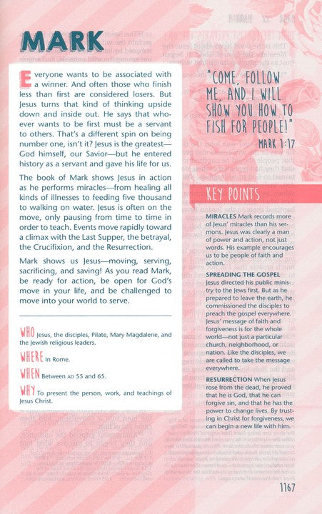 NLT　Hardcover　Book　Rock　Girls　Centre　Life　—　Application　Study　Bible,　Gifts