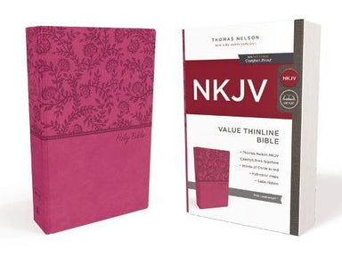 ROCKONLINE | New Creation Church | NCC | Joseph Prince | ROCK Bookshop | ROCK Bookstore | Star Vista | NKJV Thinline Bible | Pink | Leathersoft  | Free delivery for Singapore Orders above $50.