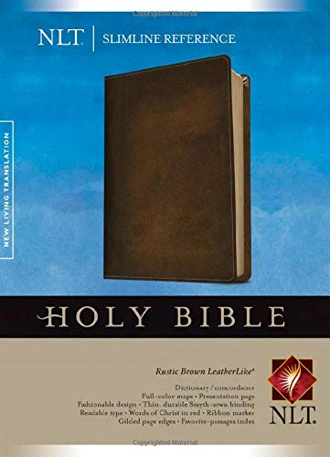 NLT Slimline Reference Bible, Leatherlike