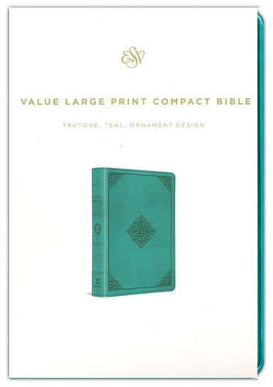 ROCKONLINE | New Creation Church | NCC | Joseph Prince | ROCK Bookshop | ROCK Bookstore | Star Vista | ESV Large Print Compact Bible | Compact Bible| ESV | Large Print| | TruTone Teal | Free delivery for Singapore Orders above $50.