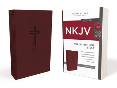 ROCKONLINE | New Creation Church | NCC | Joseph Prince | ROCK Bookshop | ROCK Bookstore | Star Vista | NKJV | Thomas Nelson | Thinline | Comfort Print | Burgundy | Bible | Free delivery for Singapore Orders above $50.