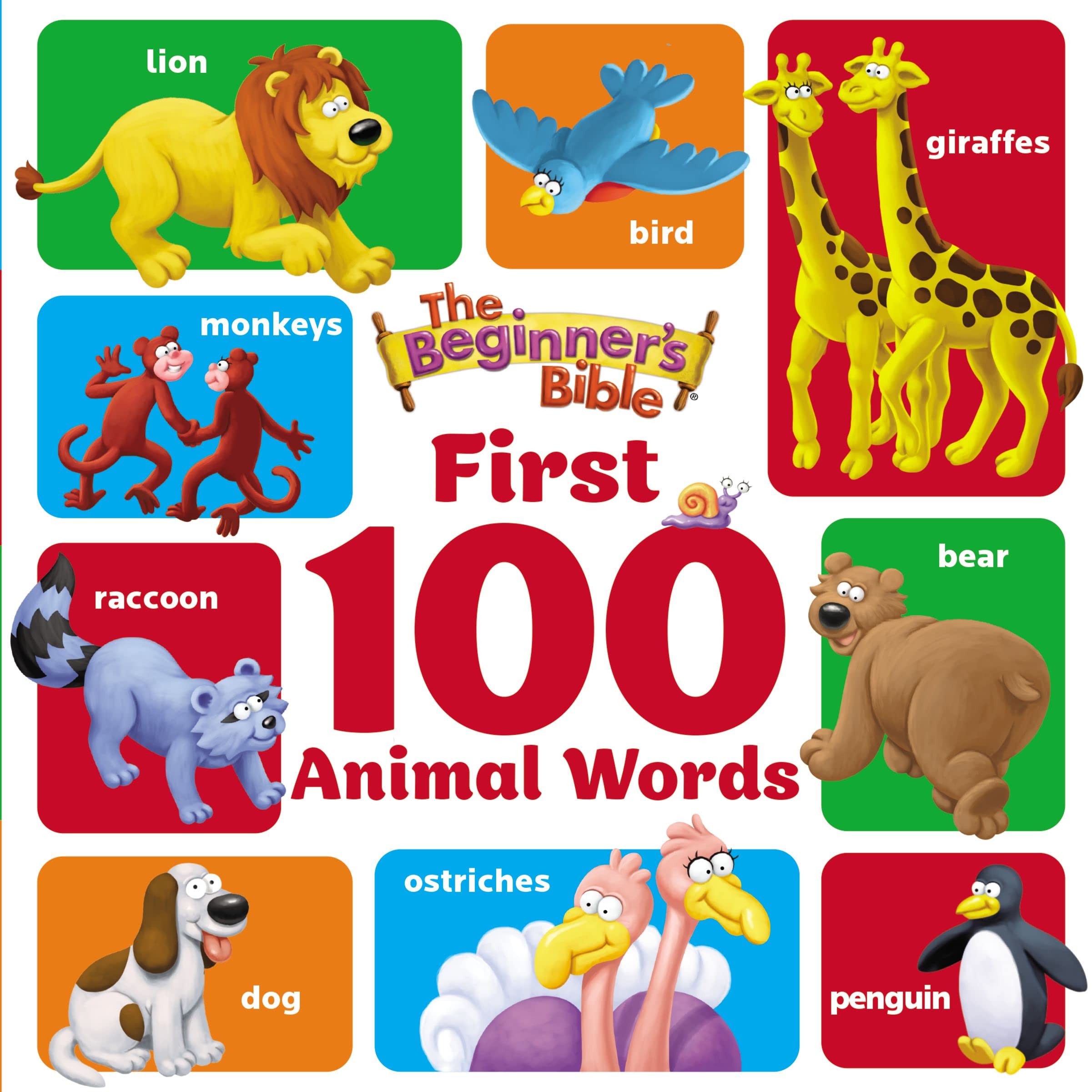 The Beginner's Bible First 100 Animal Words, Boardbook