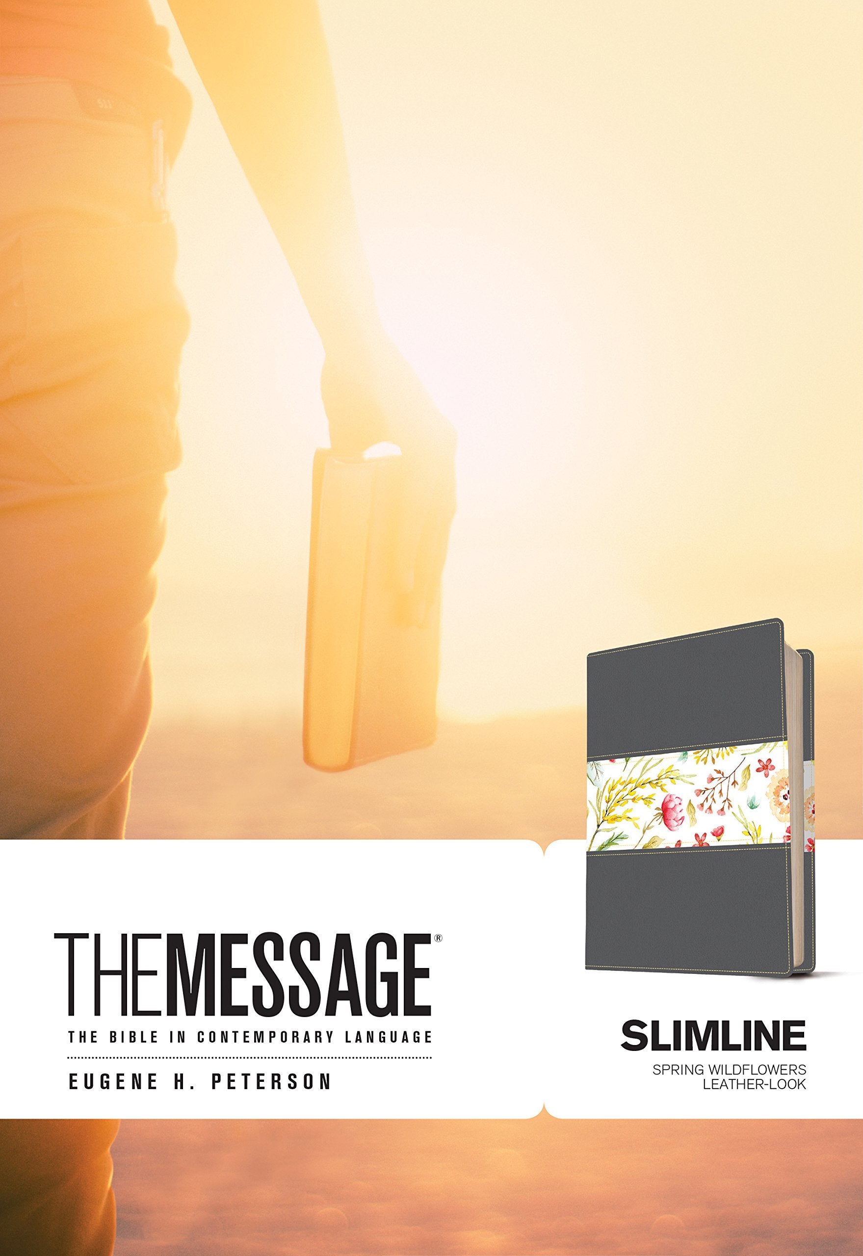 ROCKONLINE | New Creation Church | NCC | Joseph Prince | ROCK Bookshop | ROCK Bookstore | Star Vista | Bibles | Eugene H. Peterson | The Message Slimline, Leather-Look, Spring Wildflowers | Free delivery for Singapore Orders above $50.