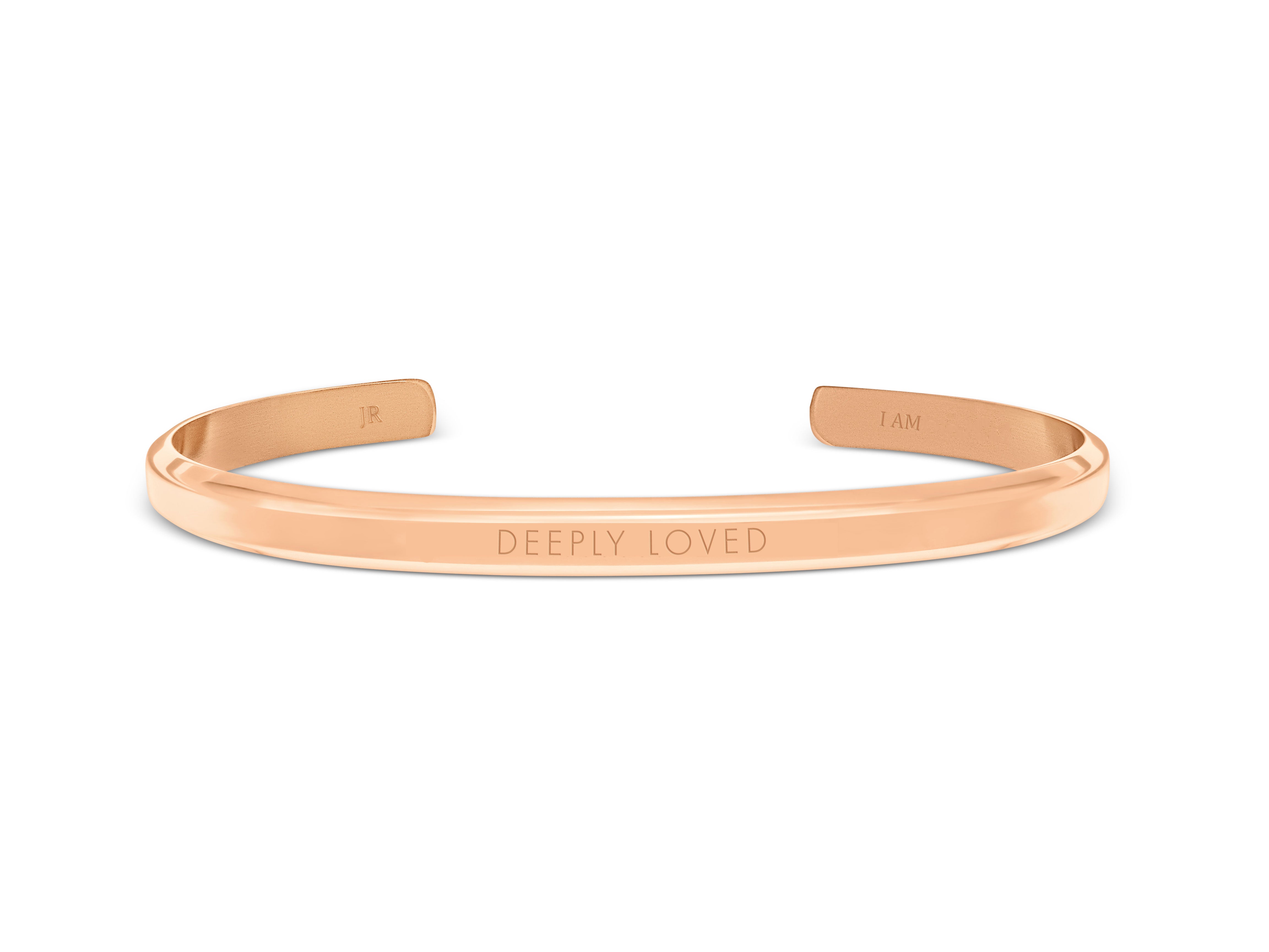 ROCKONLINE | New Creation Church | NCC | Joseph Prince | ROCK Bookshop | ROCK Bookstore | Star Vista | Lifestyle | Mothers | Ladies | Gift | Necklace | Earrings | Bangle | Scriptures | Deeply Loved, Rose Gold  - Classic by Jacob Rachel | Free delivery for Singapore Orders above $50.