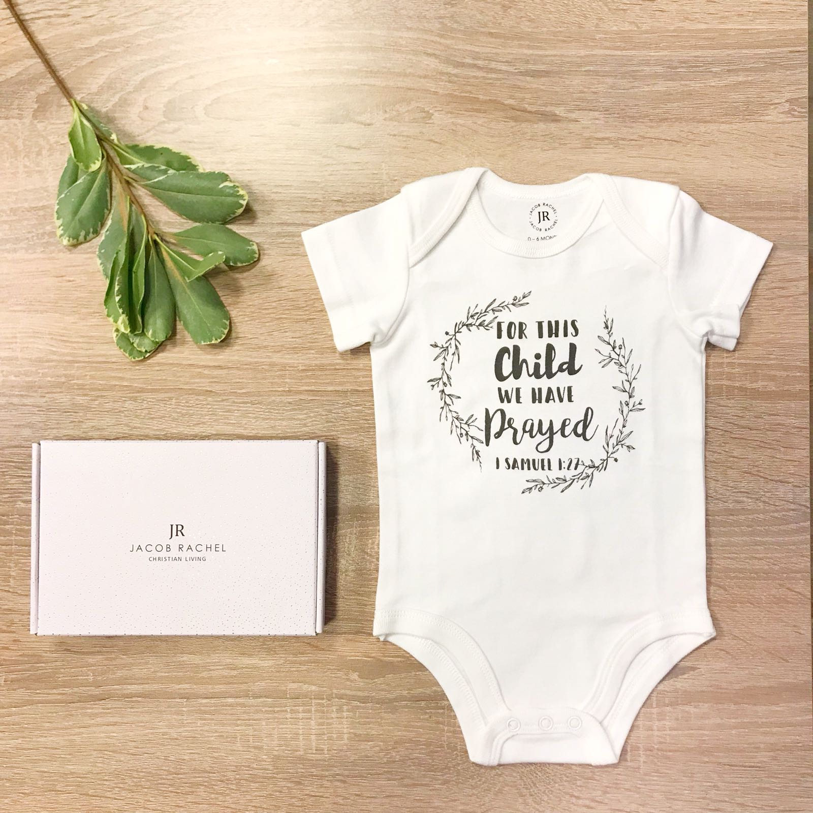 ROCKONLINE | New Creation Church | NCC | Joseph Prince | ROCK Bookshop | ROCK Bookstore | Star Vista | Lifestyle | Mothers | Baby Shower | Gift Ideas | Scriptures |Baby Onesie For This Child We Have Prayed by Jacob Rachel | Free delivery for Singapore Orders above $50.