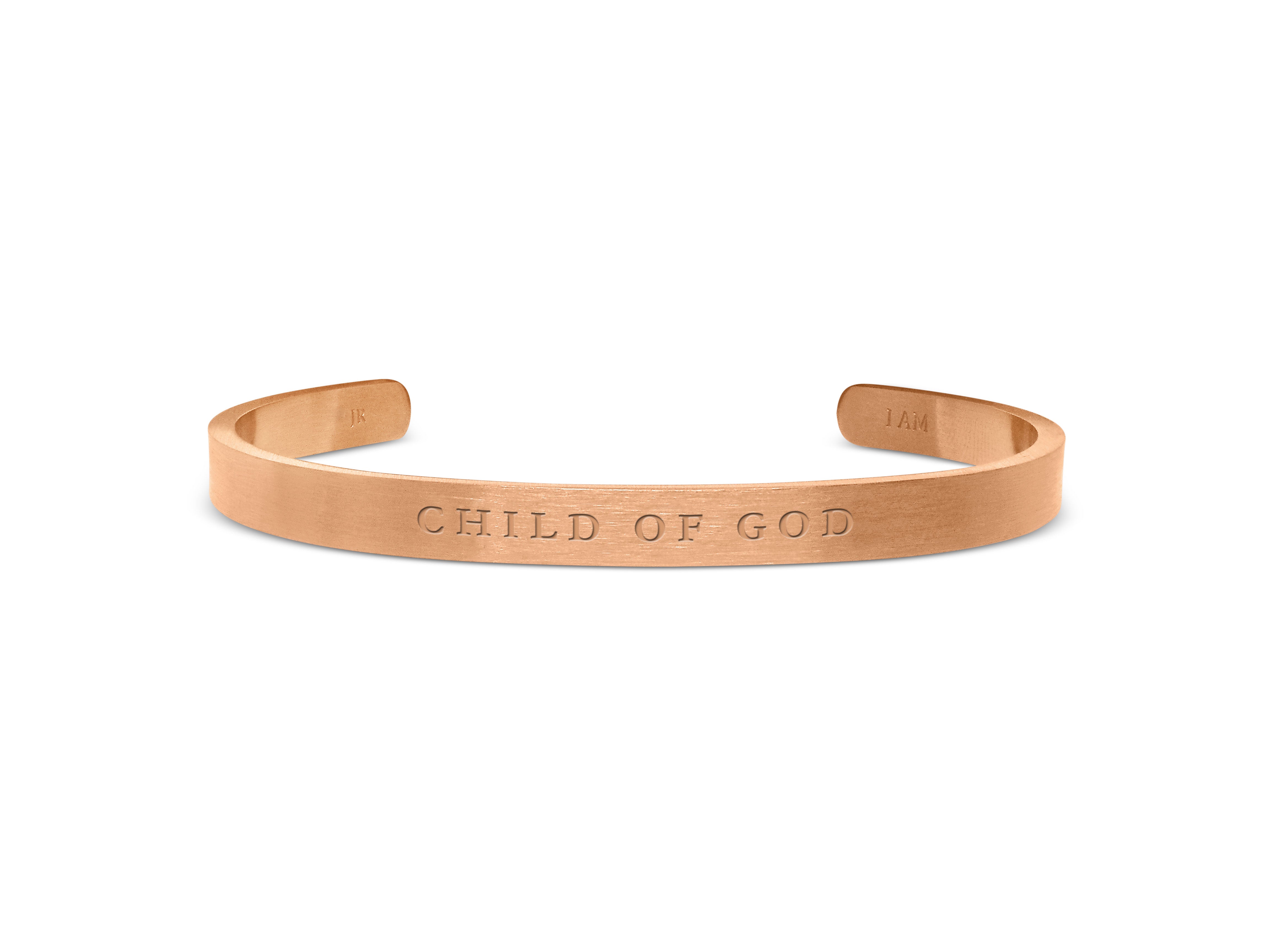 ROCKONLINE | New Creation Church | NCC | Joseph Prince | ROCK Bookshop | ROCK Bookstore | Star Vista | Lifestyle | Mothers | Ladies | Gift | Necklace | Earrings | Bangle | Scriptures | Child of God, Matte Rose Gold  - Classic by Jacob Rachel | Free delivery for Singapore Orders above $50.
