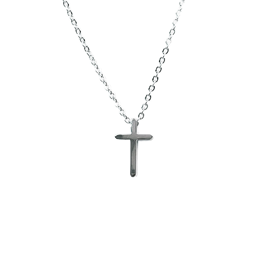 ROCKONLINE | New Creation Church | NCC | Joseph Prince | ROCK Bookshop | ROCK Bookstore | Star Vista | Lifestyle | Mothers | Ladies | Gift | Necklace | Earrings | Bangle | Scriptures | Mini Cross Pendant Necklace White Gold by Jacob Rachel | Free delivery for Singapore Orders above $50.