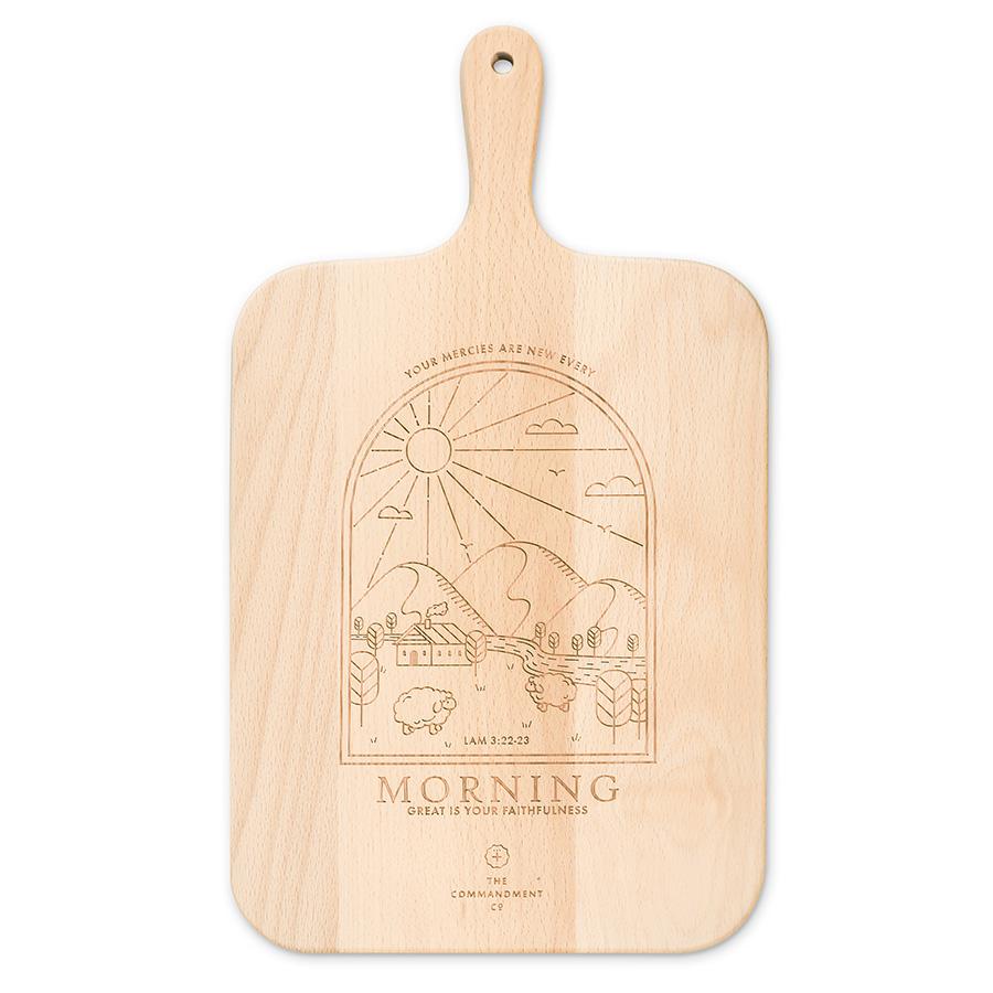 ROCKONLINE | Wooden Cutting Board by The Commandment Co. | Home Decor | Home Living | Housewarming | Christian Arts | Lifestyle | New Creation Church | NCC | Joseph Prince | ROCK Bookshop | ROCK Bookstore | Star Vista | Free delivery for Singapore Orders above $50.