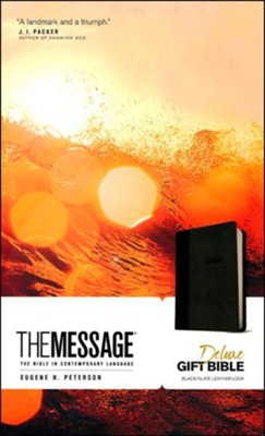 ROCKONLINE | New Creation Church | NCC | Joseph Prince | ROCK Bookshop | ROCK Bookstore | Star Vista | MSG | Bible |The Message: Deluxe Gift Bible | Black Slate Leather Look  | Free delivery for Singapore Orders above $50.